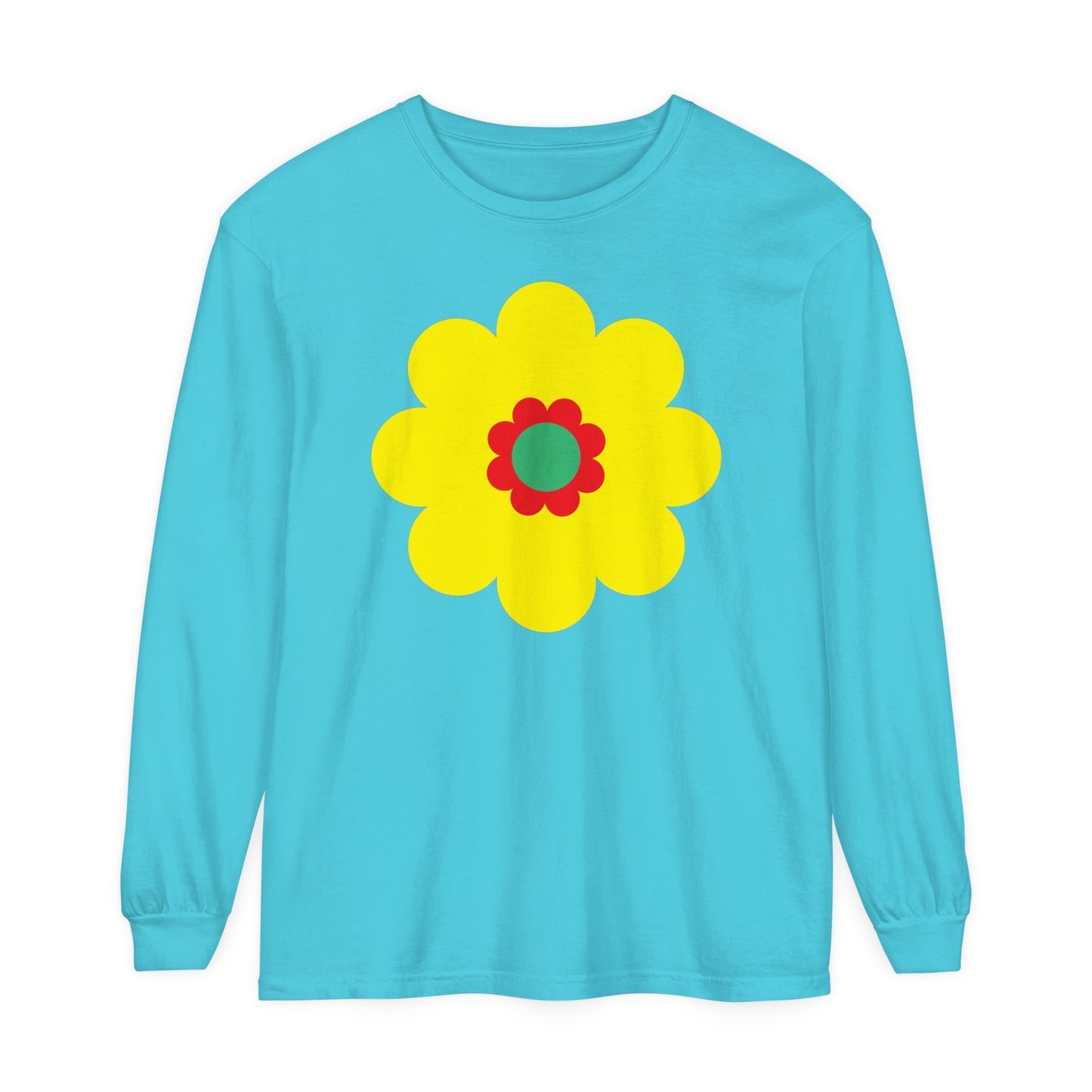 Unisex Garment-dyed Long Sleeve T-Shirt assorted images and colors!