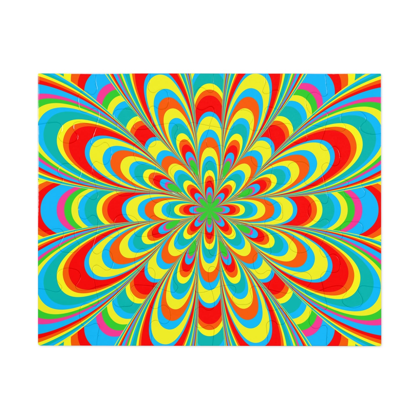 Jigsaw Puzzle Geometric Flowers(30, 110, 252, 500,1000-Piece)