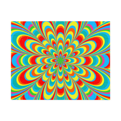 Jigsaw Puzzle Geometric Flowers(30, 110, 252, 500,1000-Piece)