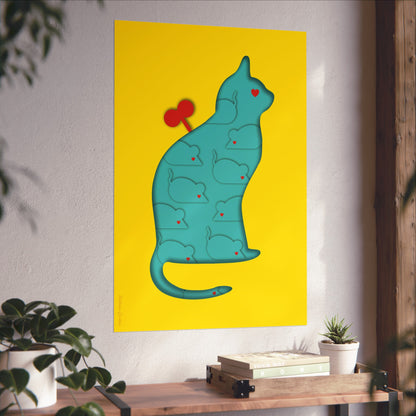 Lámina Giclée Fine Art - Coexistencia amarillo 