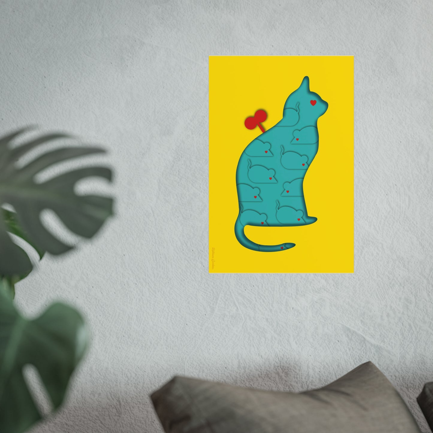 Lámina Giclée Fine Art - Coexistencia amarillo 