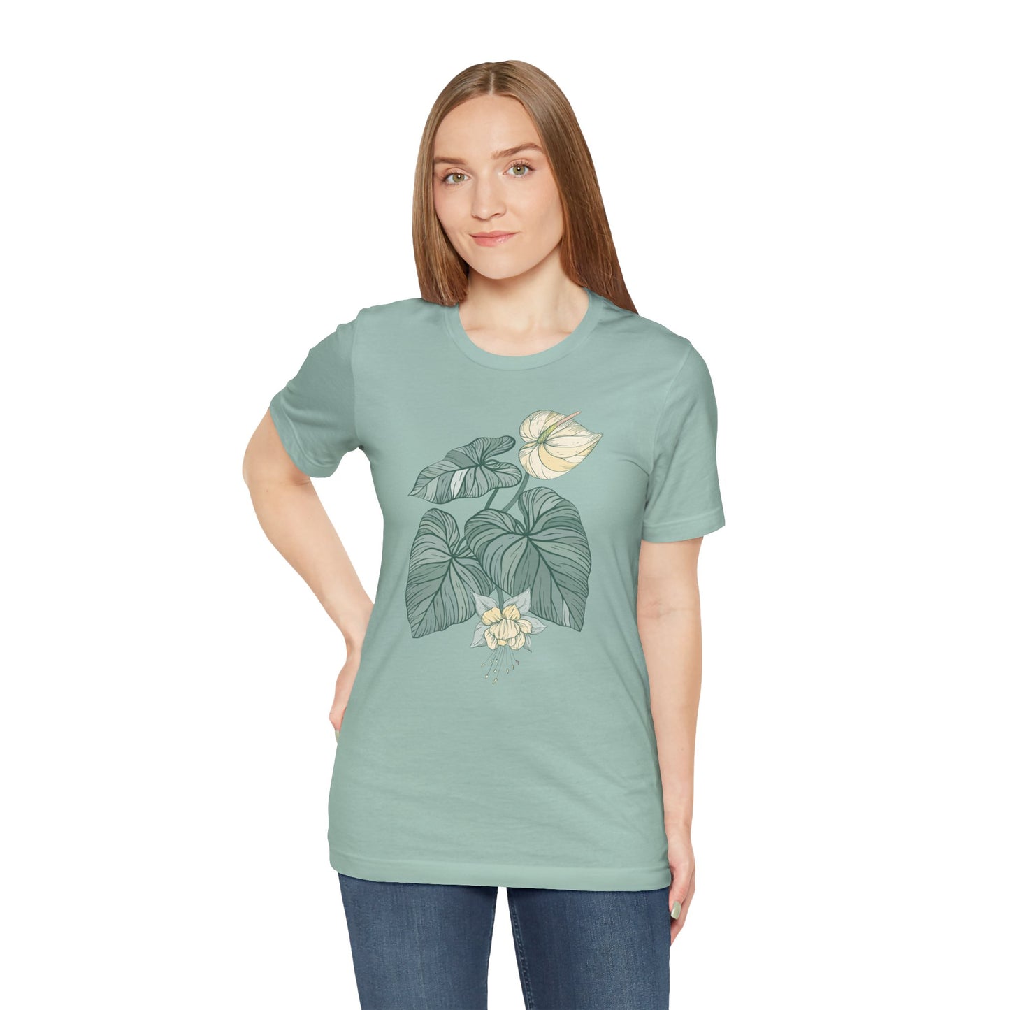 Unisex Basic T-Shirt | Bella + Canvas 300 - Vplants Monstera