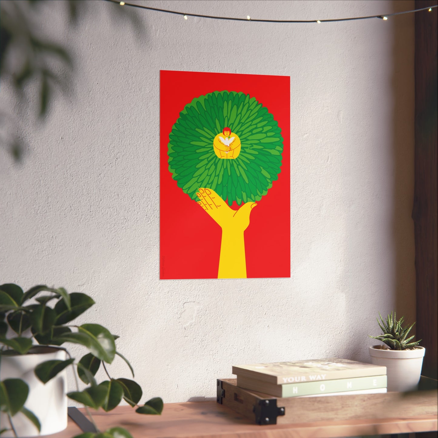 Giclée Fine Art Print  - Tree & Me - Plant a Tree for Childrens War