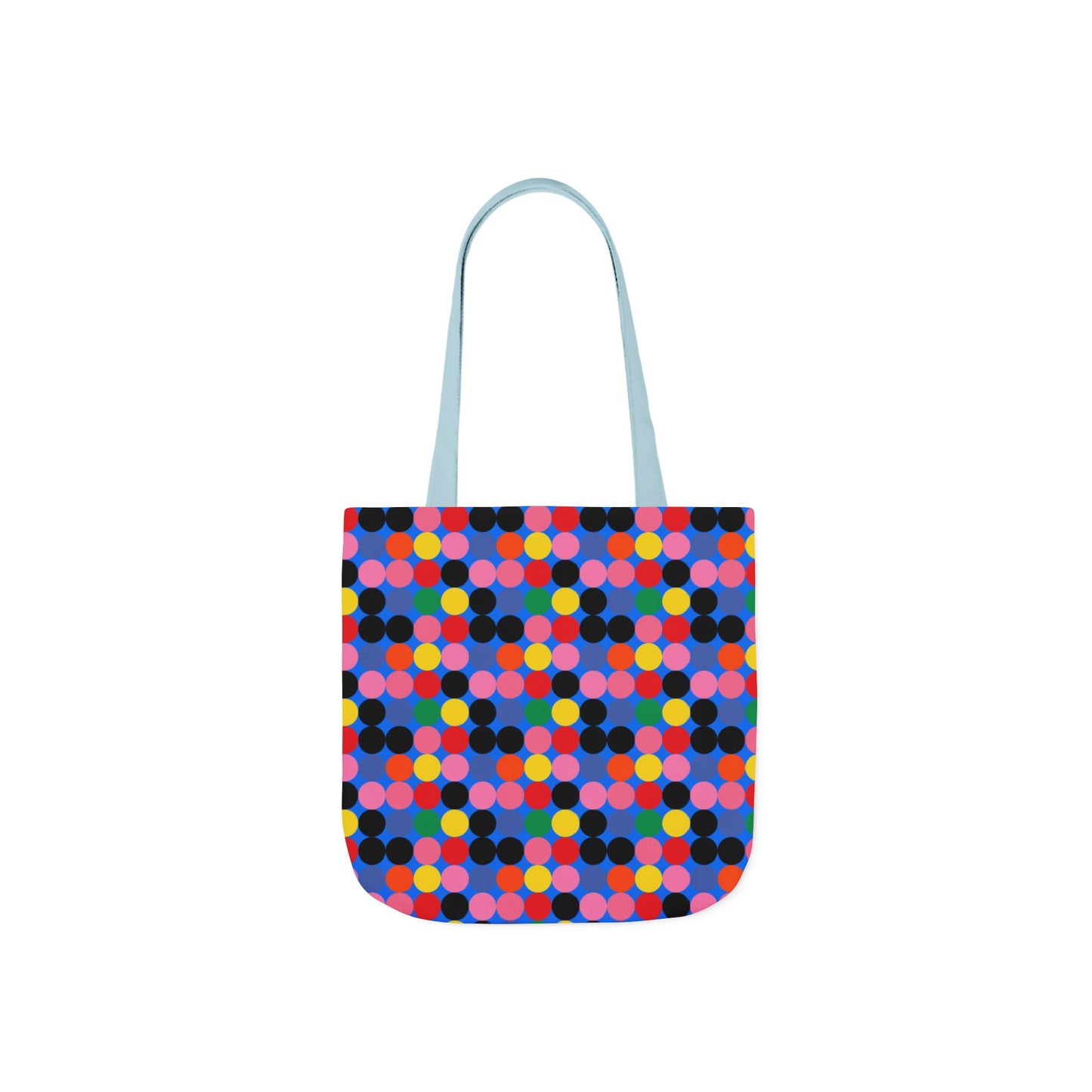 Colorful Dotted Canvas Tote Bag
