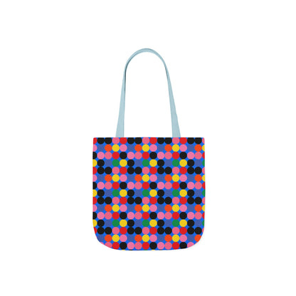 Colorful Dotted Canvas Tote Bag