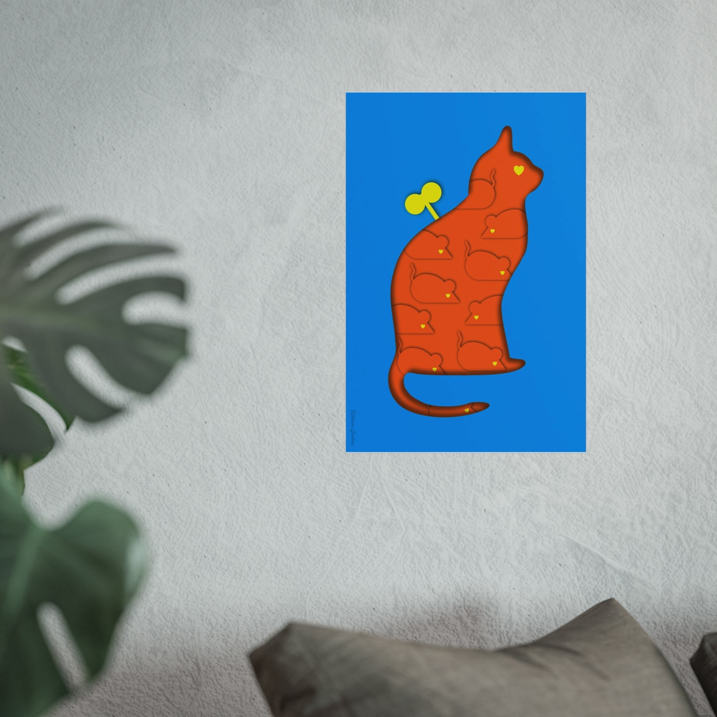 Impresión Giclée Fine Art - Coexistencia azul 