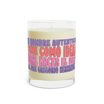 Scented Candle - Full Glass, 11oz - San José Gregorio Hernández Poster - Winner in United Design Messages to Humanity