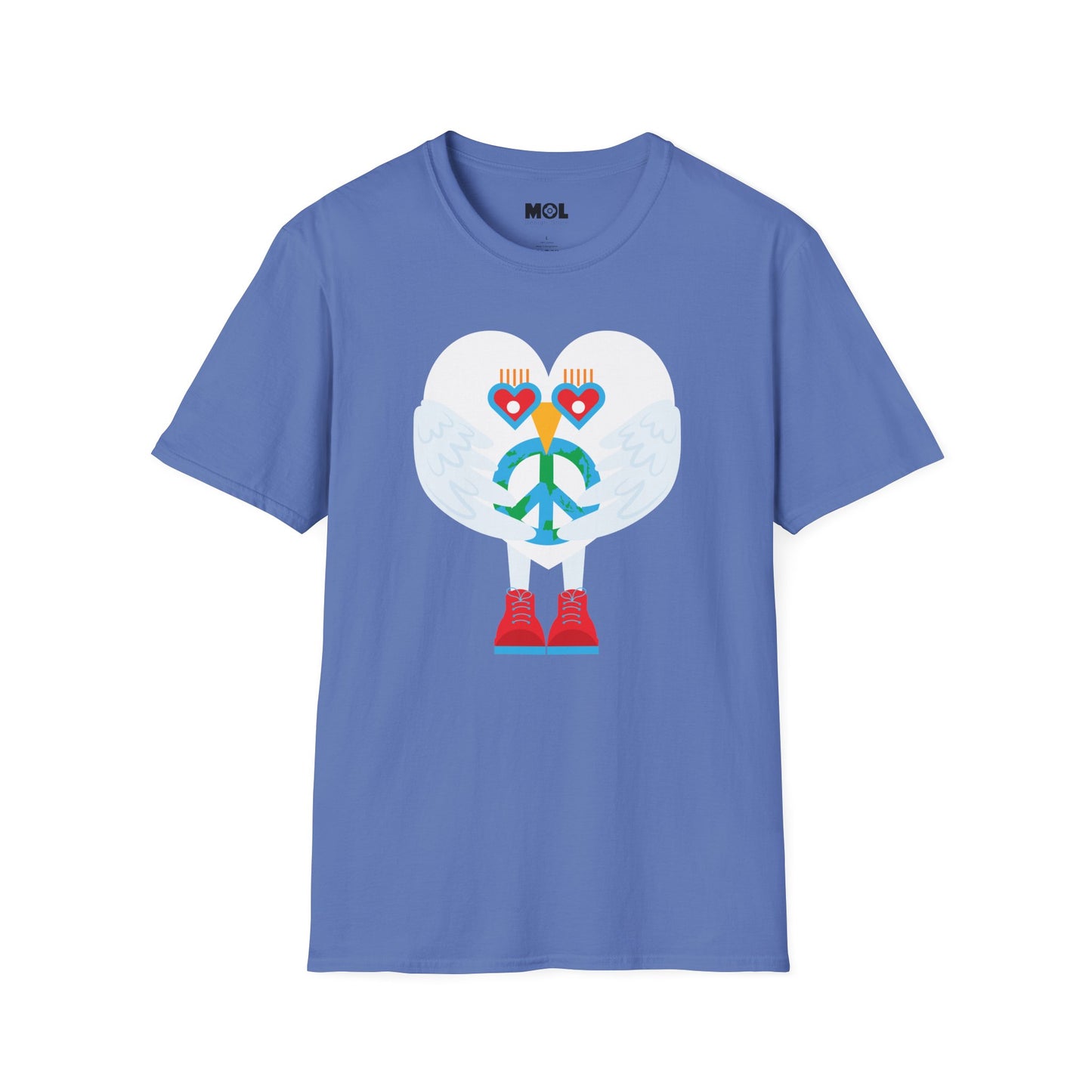Peace & Love to the World Unisex Softstyle T-Shirt