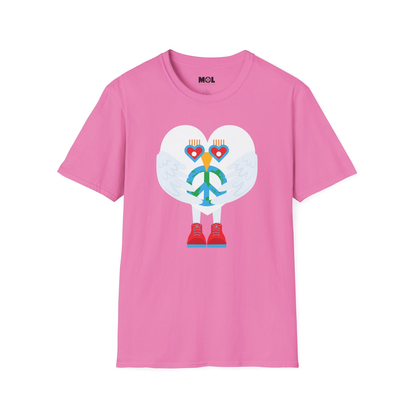 Peace & Love to the World Unisex Softstyle T-Shirt