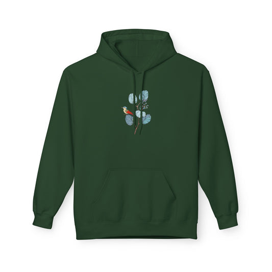 Unisex Midweight Softstyle Fleece Hoodie Vplants - Bird