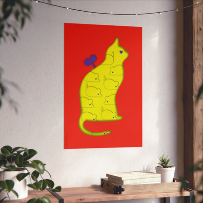 Impresión Giclée Fine Art - Convivencia limón rojo 