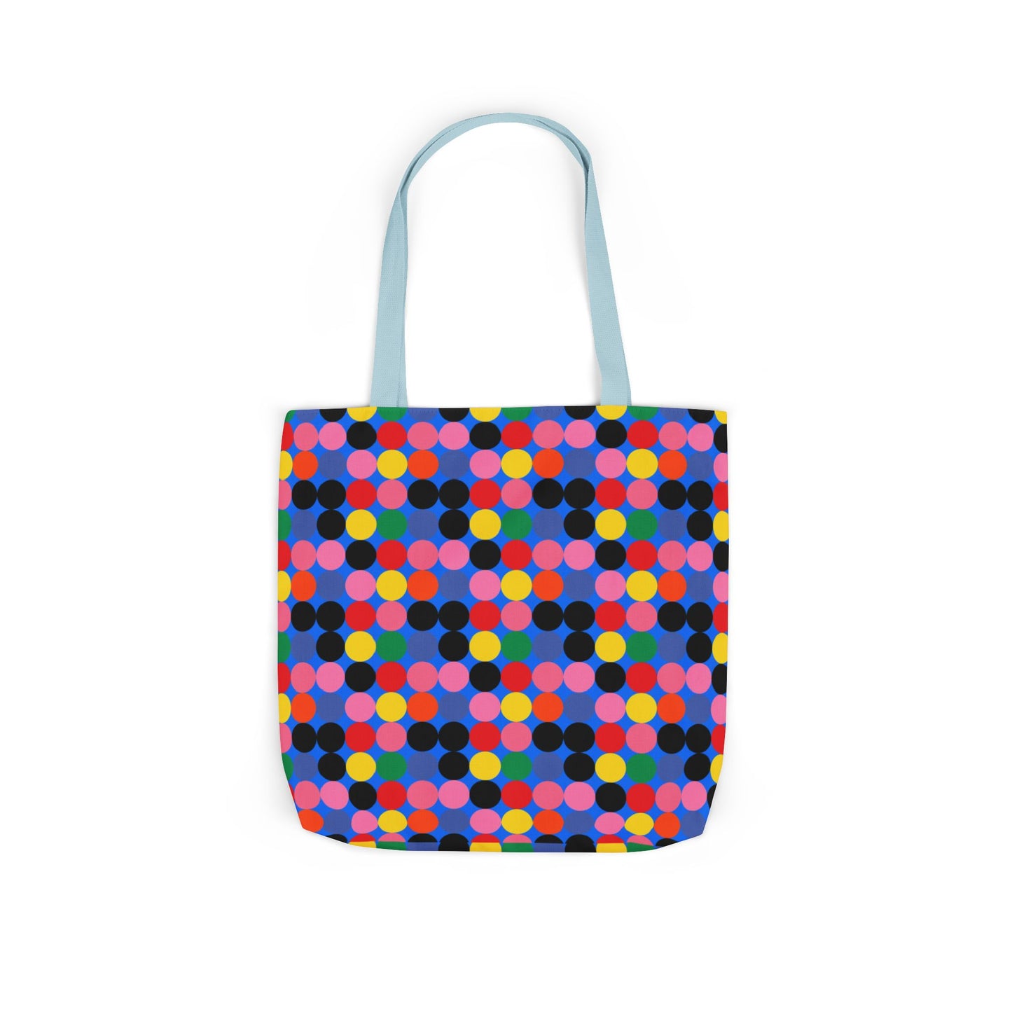 Colorful Dotted Canvas Tote Bag