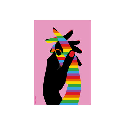 Giclée Fine Art Print - Aceptación Manos Lgbti 