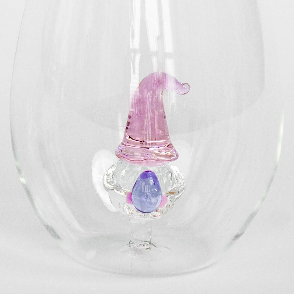 3D Easter Gnome Stemless Glasses