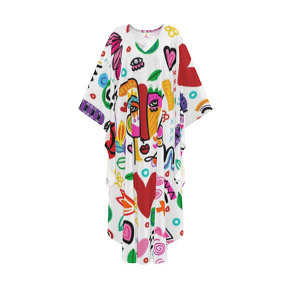 Picasso Style Silk Kaftan