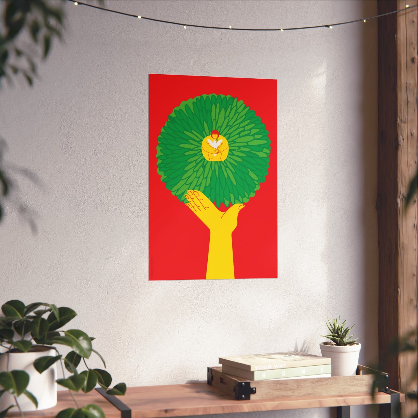 Giclée Fine Art Print  - Tree & Me - Plant a Tree for Childrens War