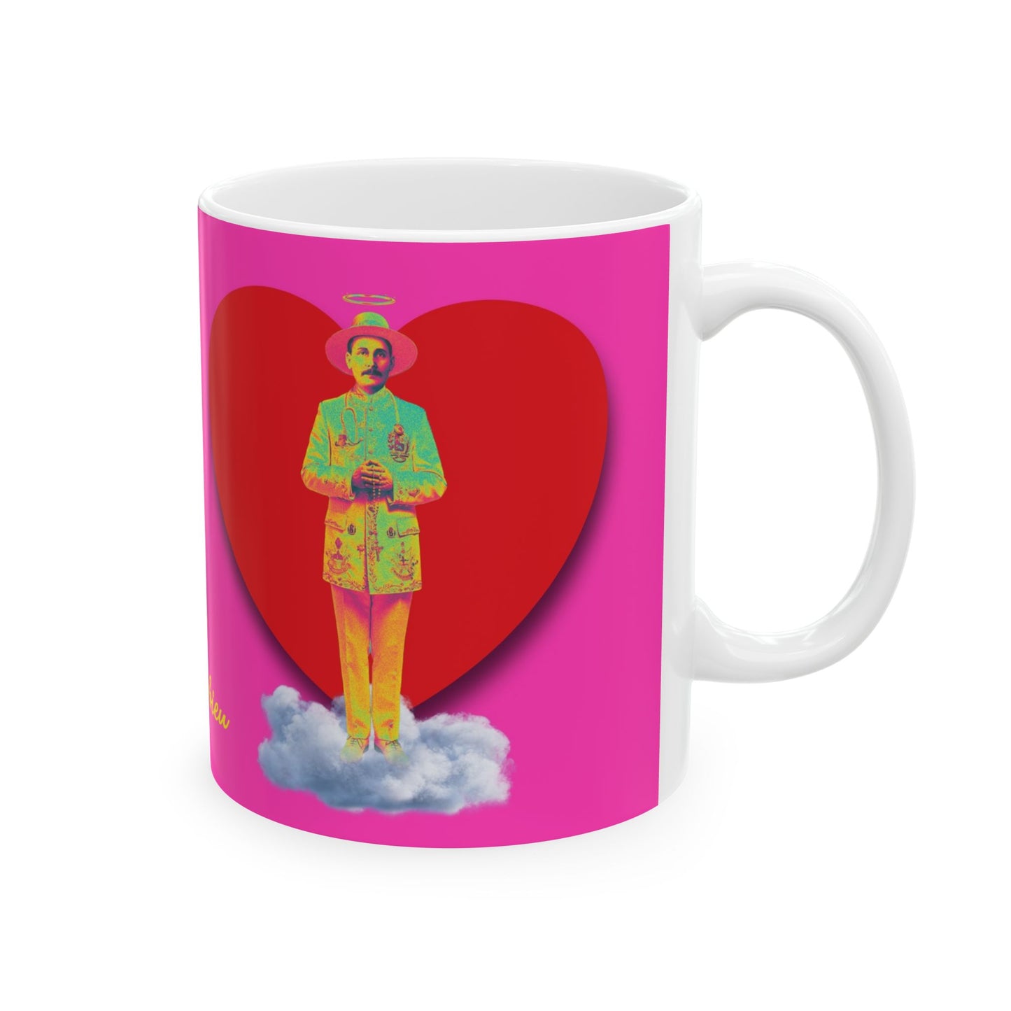 Ceramic Mug, (11oz, 15oz) San José Gregorio Hernández Pop 2