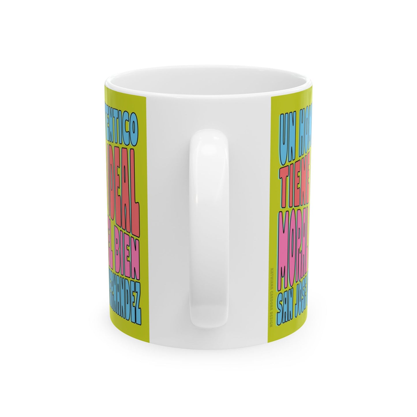 Ceramic Mug, (11oz, 15oz) San José Gregorio Hernández Poster - Winner in United Design Messages to Humanity