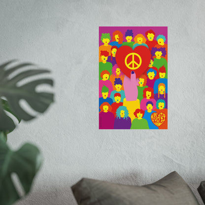 Giclée Fine Art Print - Vive con paz y amor 