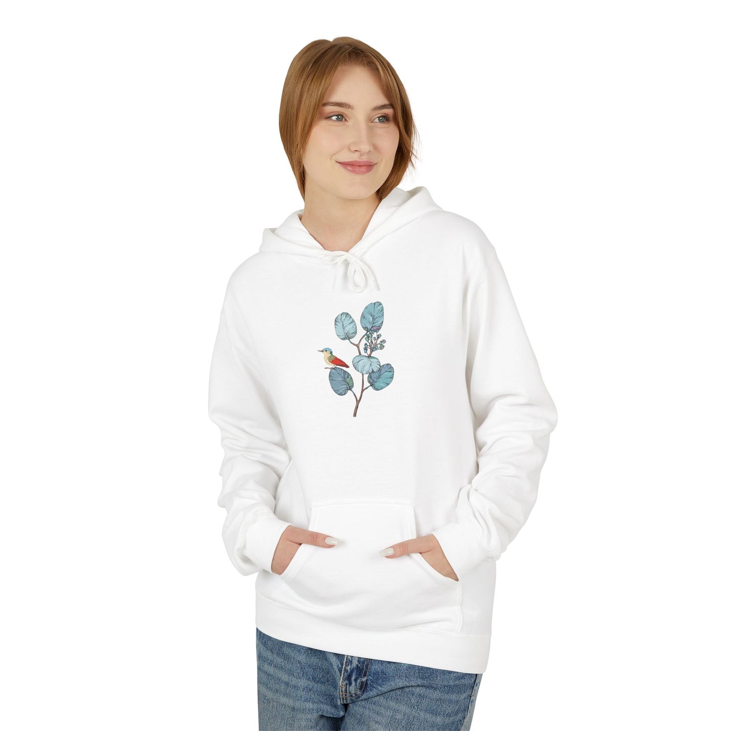 Unisex Midweight Softstyle Fleece Hoodie Vplants - Vogel