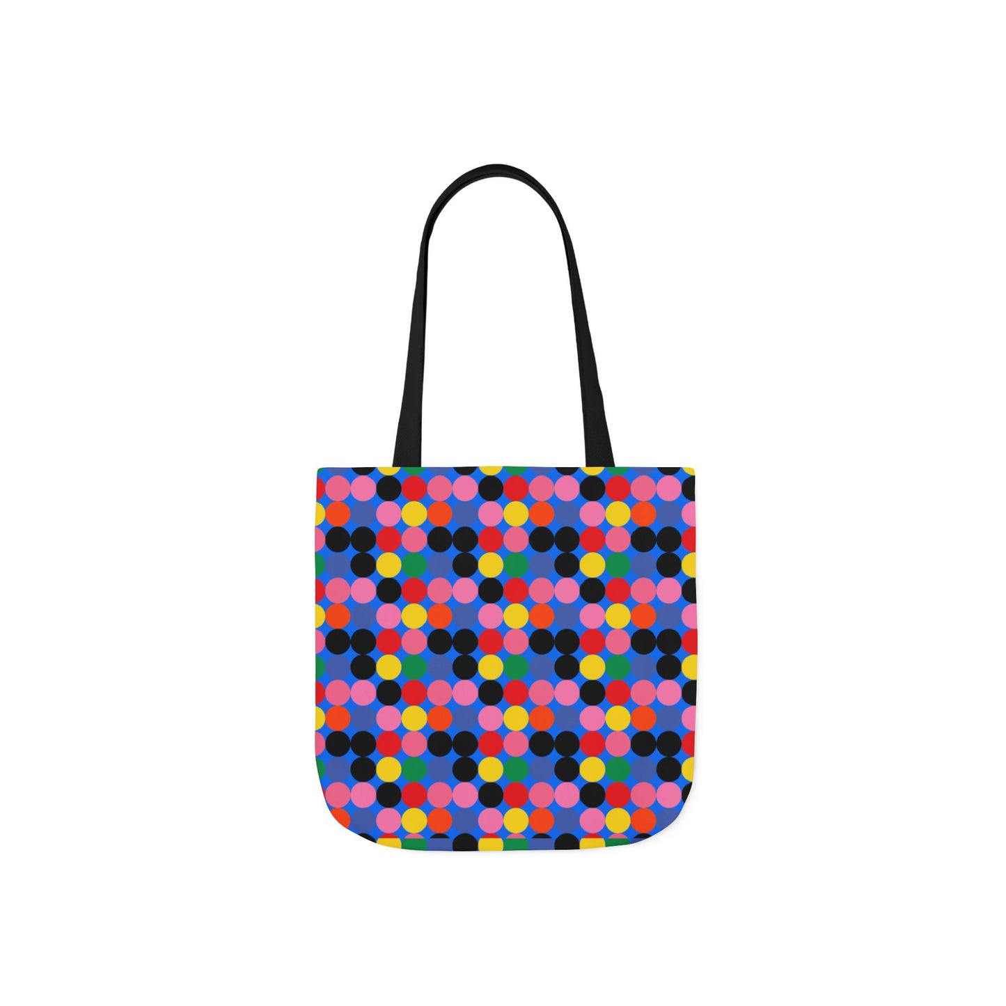 Colorful Dotted Canvas Tote Bag