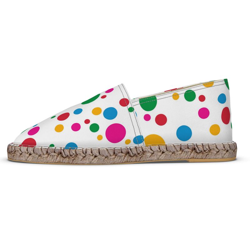 Espadrilles Punkte bunt