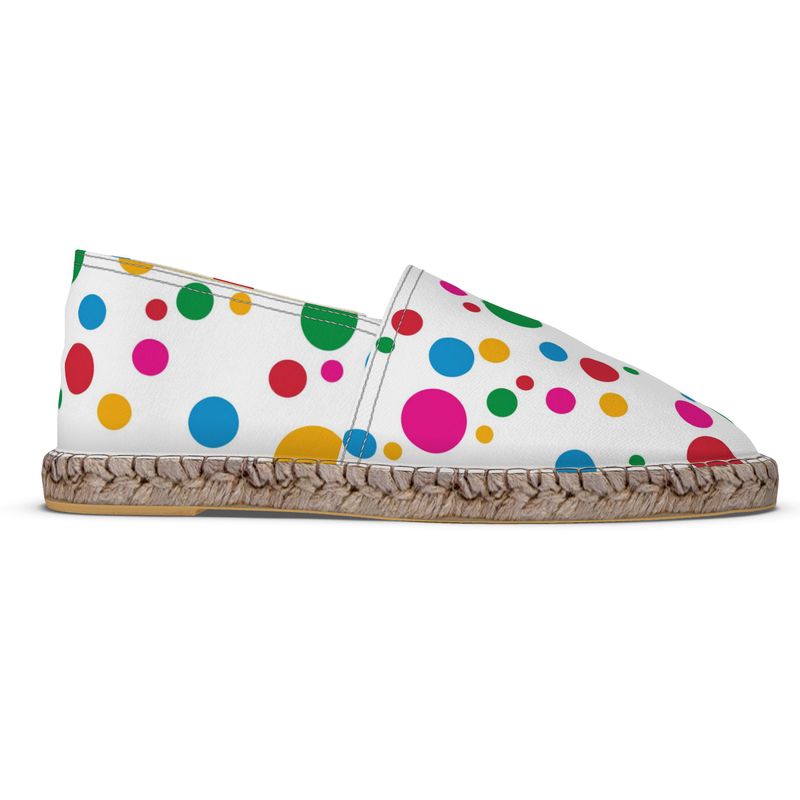 Espadrilles Punkte bunt