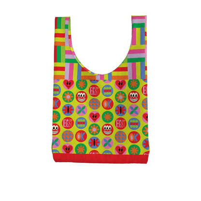 Waterproof Happy Face Parachute Shopping Bag