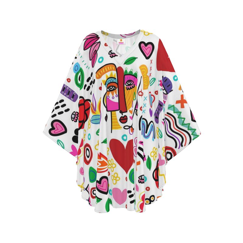 Picasso Style Silk Kaftan