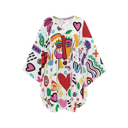Picasso Style Silk Kaftan