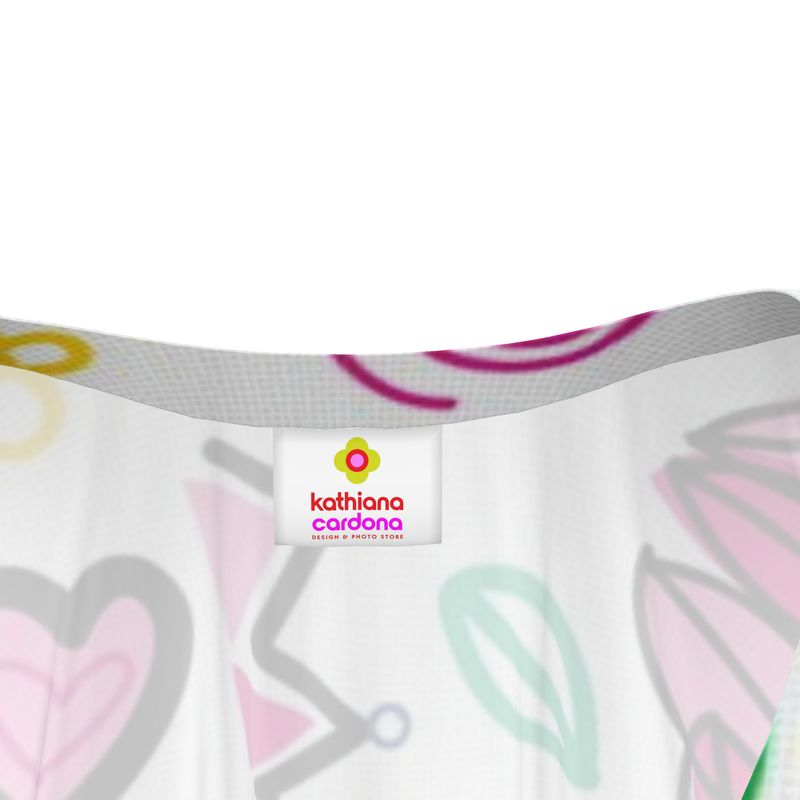 Picasso Style Silk Kaftan