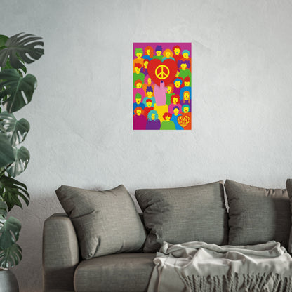Giclée Fine Art Print - Vive con paz y amor 