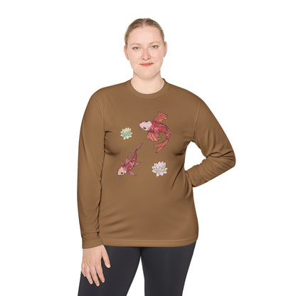 Unisex Langarmshirt Leicht Vplants - Koi