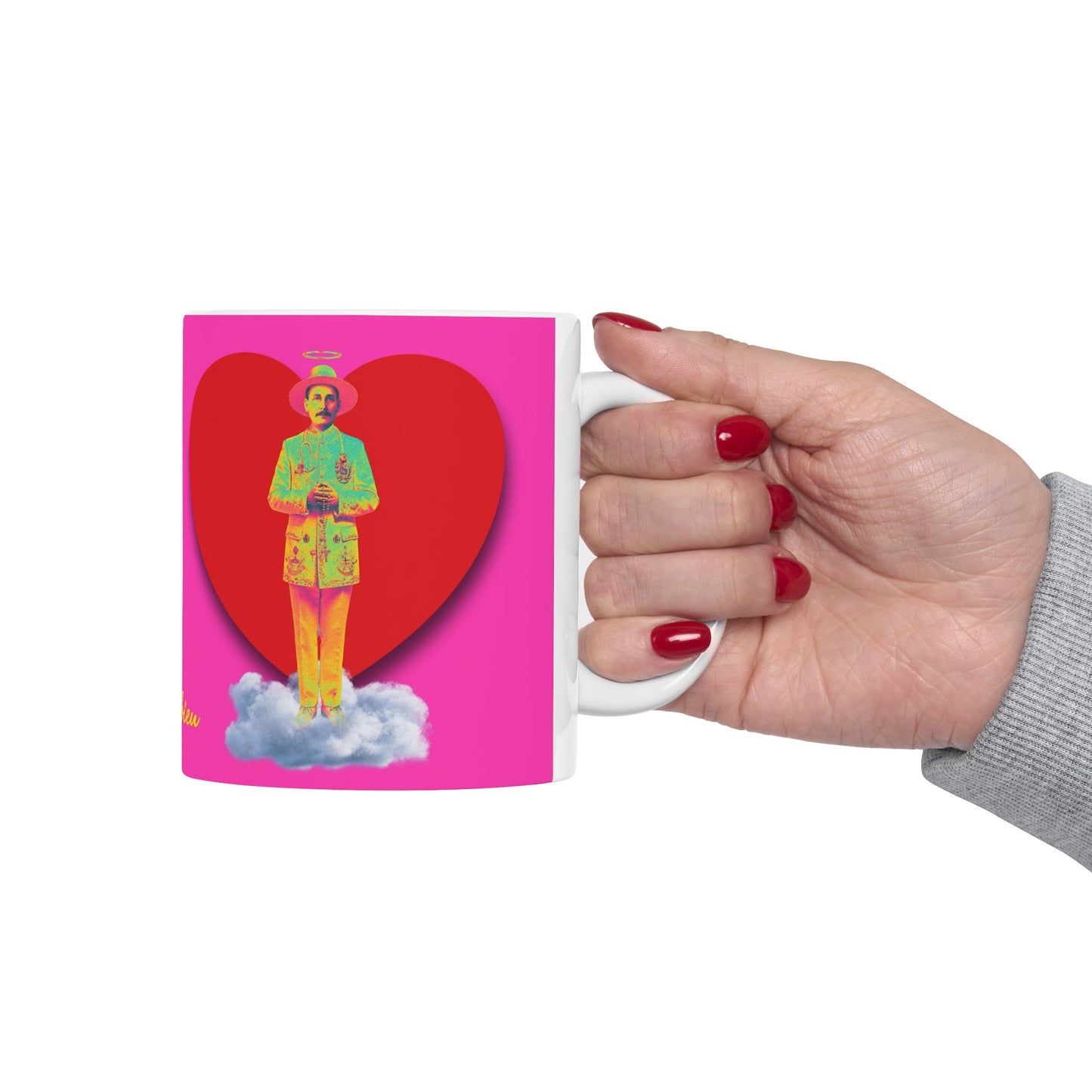 Ceramic Mug, (11oz, 15oz) San José Gregorio Hernández Pop 2