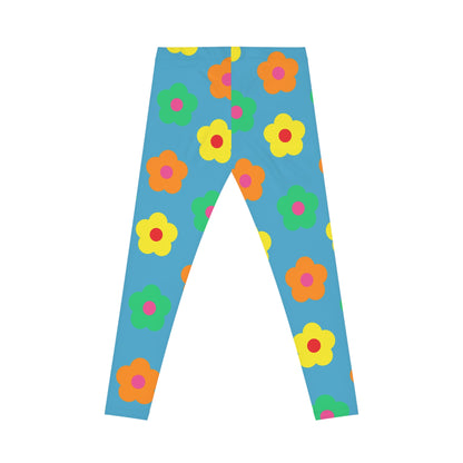 Women's Casual Leggings (AOP) Flowers Colorfull