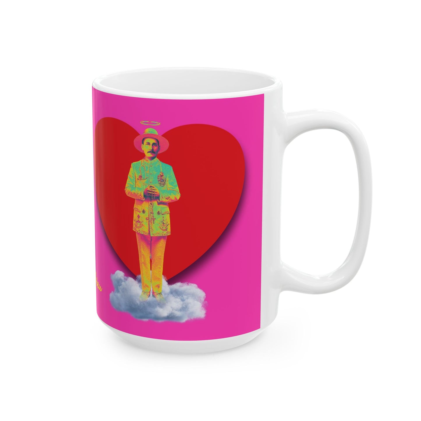 Ceramic Mug, (11oz, 15oz) San José Gregorio Hernández Pop 2