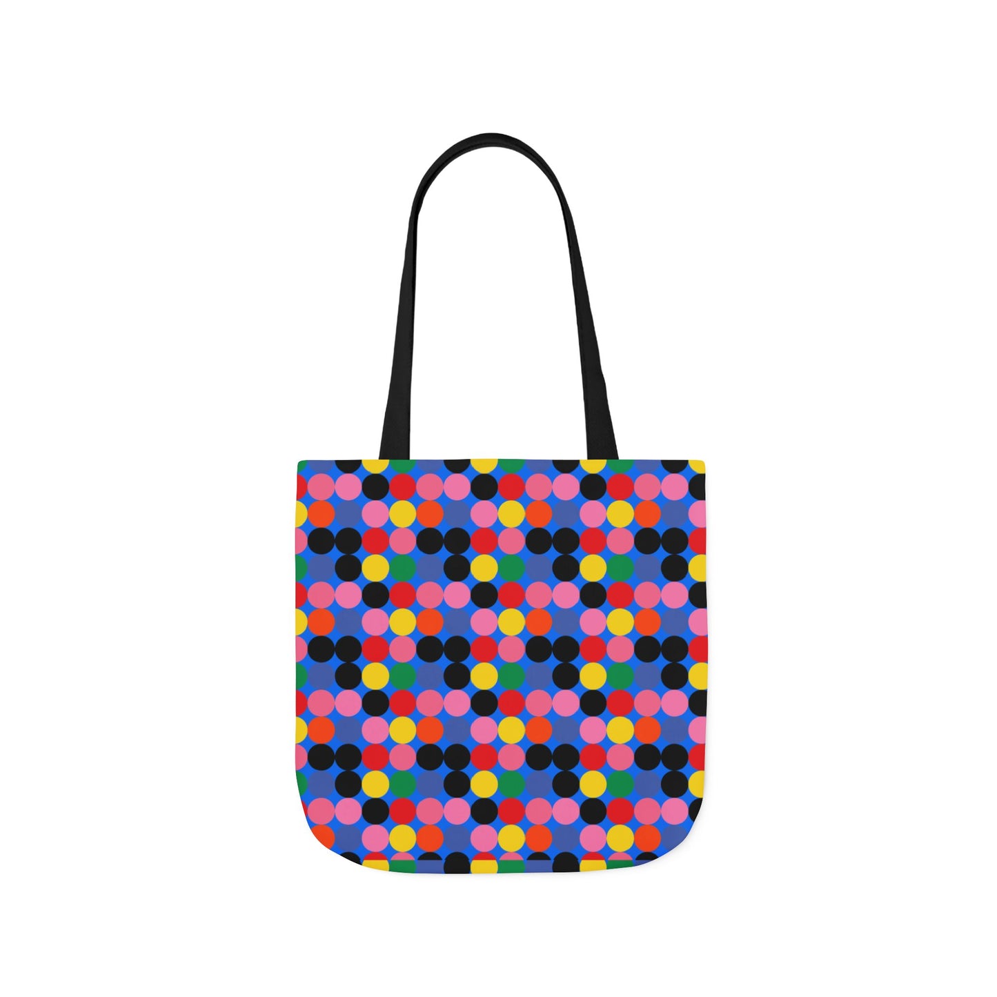 Colorful Dotted Canvas Tote Bag