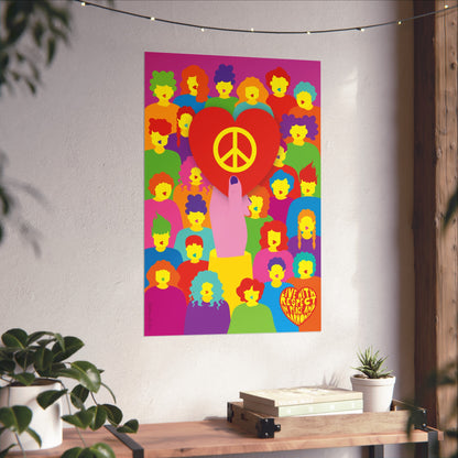 Giclée Fine Art Print - Vive con paz y amor 