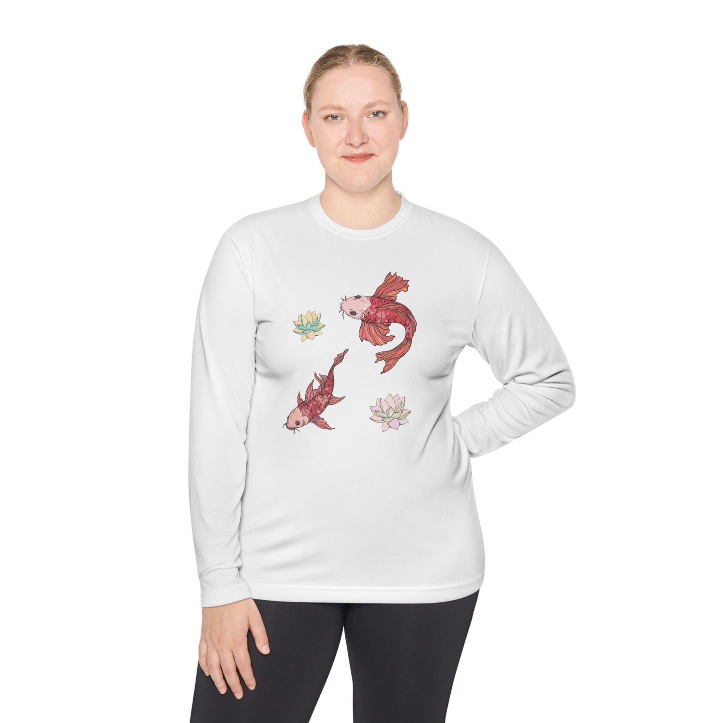 Unisex Langarmshirt Leicht Vplants - Koi