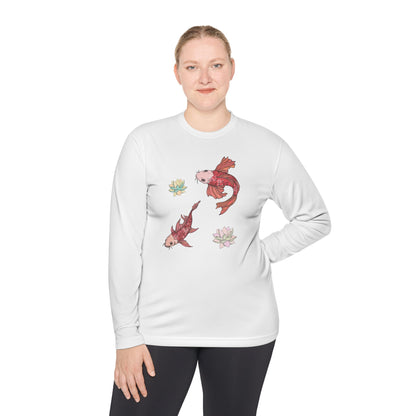 Unisex Langarmshirt Leicht Vplants - Koi