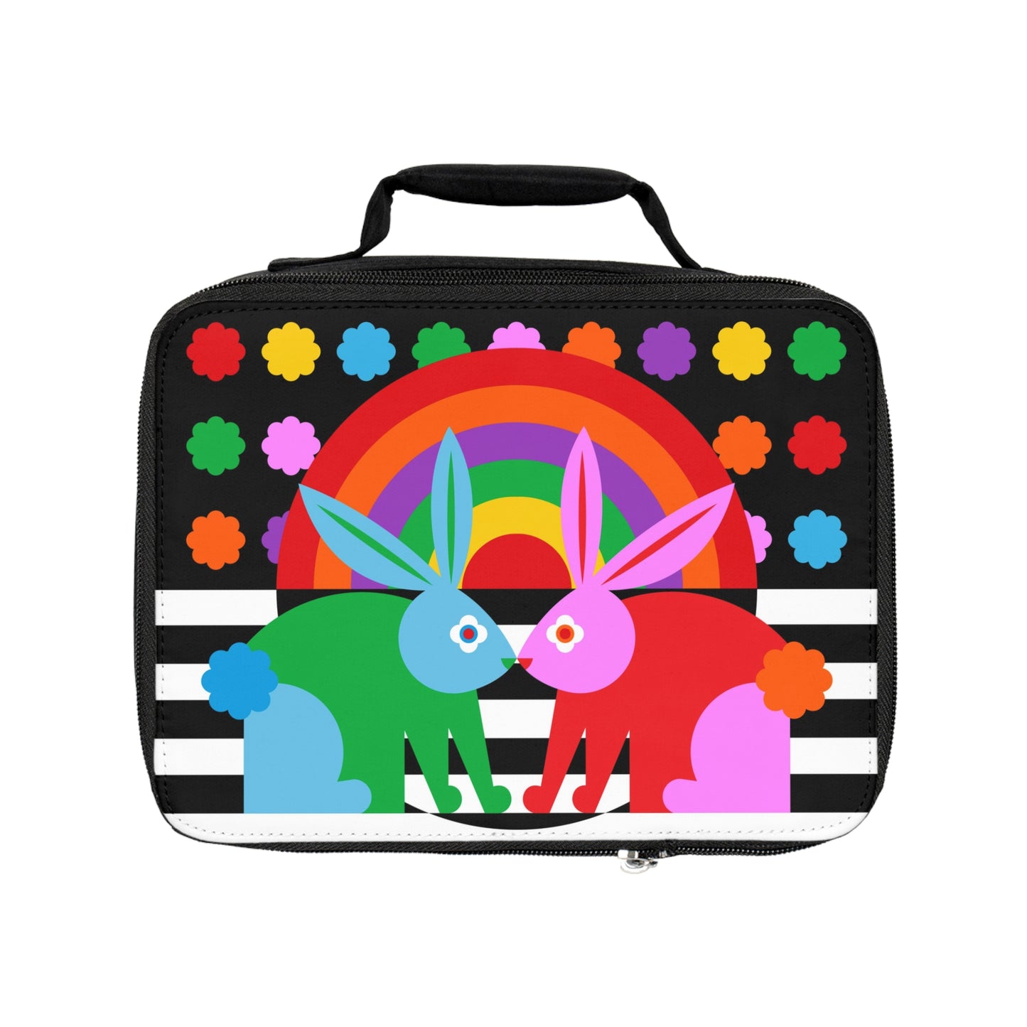 Lunch Bag Rabbits in Love