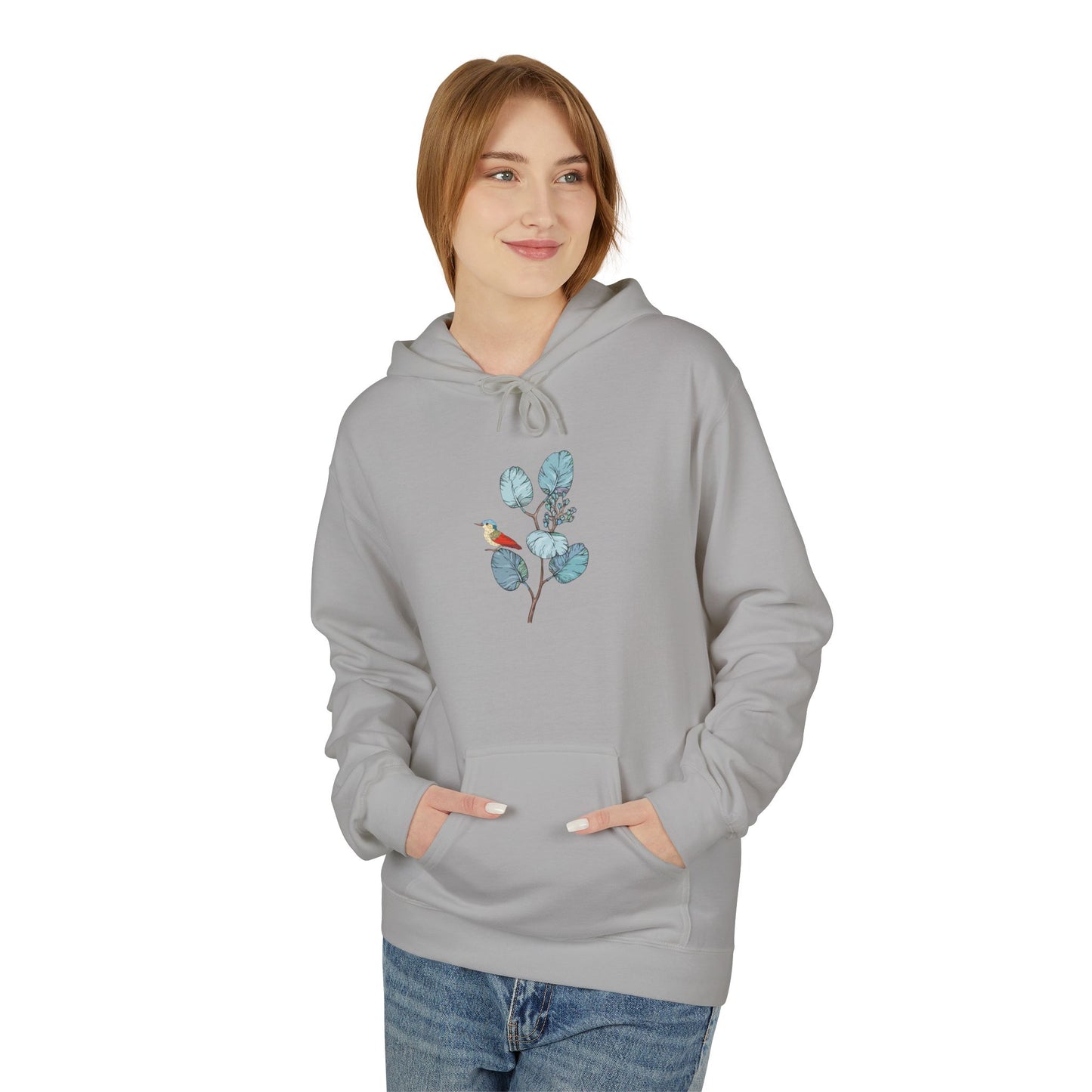 Unisex Midweight Softstyle Fleece Hoodie Vplants - Vogel