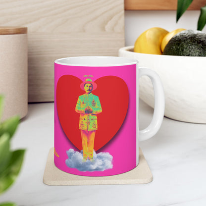 Ceramic Mug, (11oz, 15oz) San José Gregorio Hernández Pop 2