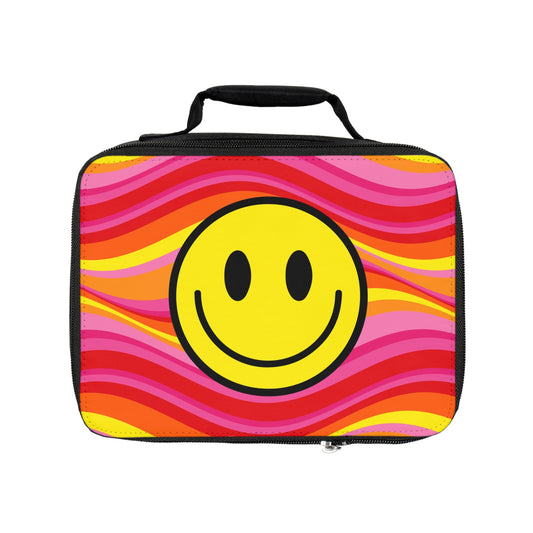 Lunch Bag Pink Happy Face