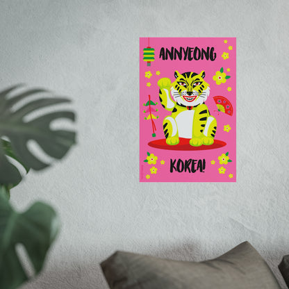 Giclée Fine Art Print  - Anyeong Korea - Lucky Tiger
