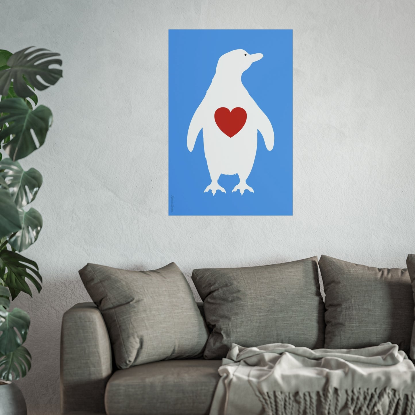 Giclée Fine Art Print - Save them, Penguin Galapagos