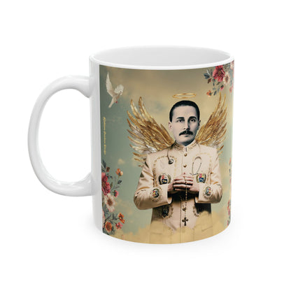 Ceramic Mug, (11oz, 15oz) San José Gregorio Hernández Vintage