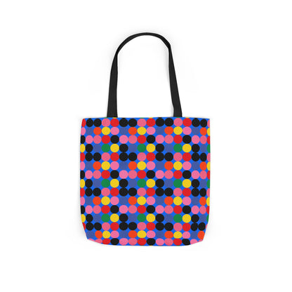 Colorful Dotted Canvas Tote Bag