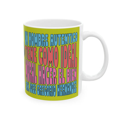 Ceramic Mug, (11oz, 15oz) San José Gregorio Hernández Poster - Winner in United Design Messages to Humanity
