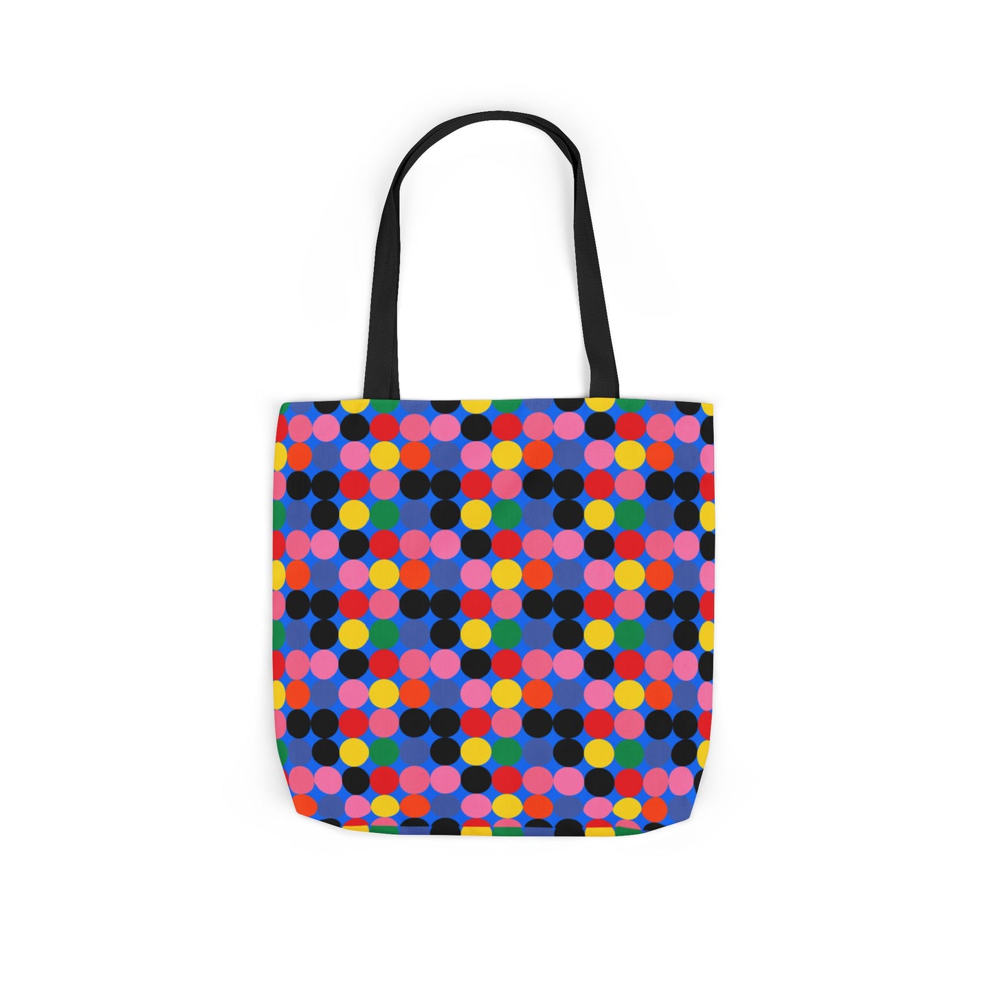 Colorful Dotted Canvas Tote Bag